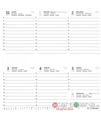 AGENDA SPIRALE SETTIMANALE...
