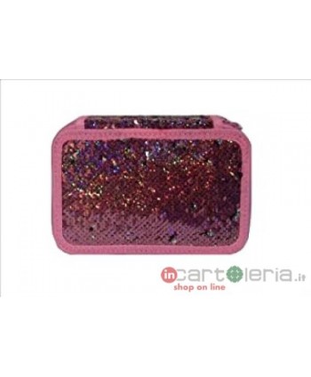ASTUCCIO A 3 ZIP PAILLETTES...