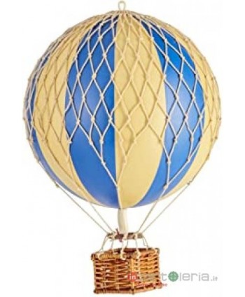 MONGOLFIERA AVORIO BLU 18CM...