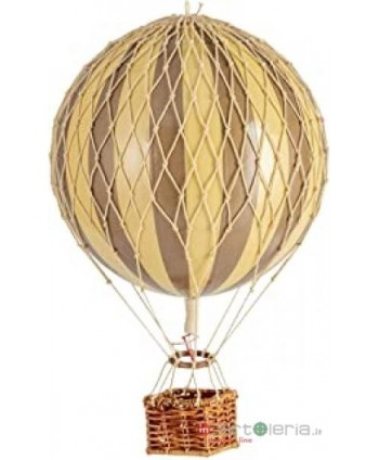 MONGOLFIERA AVORIO ORO 18CM...