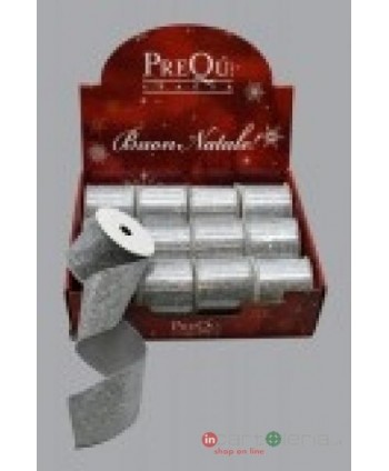 NASTRO GLITTER ARGENTO - H....