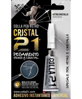 COLLA 3GR METACRILATO CRISTAL 21 PER VETRO SIAM (Cod. CVCRIS21)