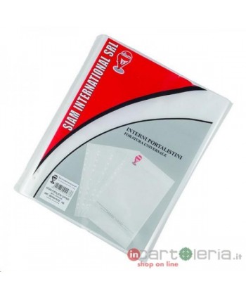 BUSTE MULTIFORO 22X30 50PZ PESANTI 16 MIC LISCE SIAM (Cod. 0F100/16)