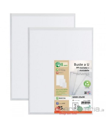 BUSTA 'U' 30X42 (10PZ) GAIA 100% RICICLATE E RICICLABILE SEI ROTA (Cod. 723042)