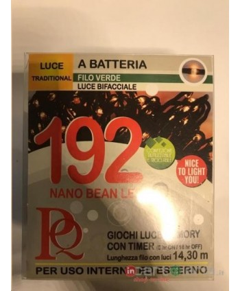 LUCI 192 NANO BEANLED LUCE TRADITIONAL CON TIMER A BATTERIA PREQU (Cod. D3652)