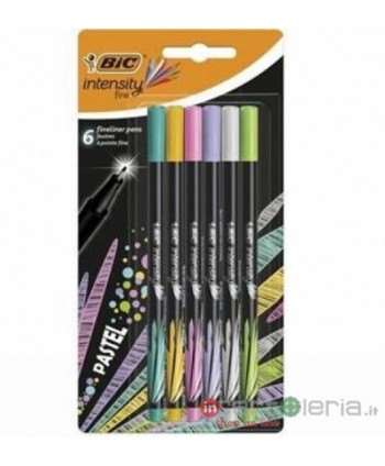 PENNARELLI FINELINER PASTEL INTENSITY 6PZ BIC