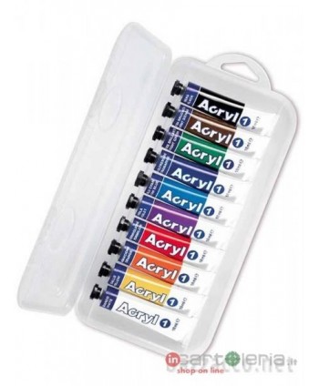 TEMPERA ACRILICA 10 TUBI 18ML CMP (Cod. 405TA10SD)