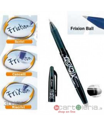 PENNA SFERA FRIXION CANCELLABILE 0.7MM NERO PILOT (Cod. 006660)