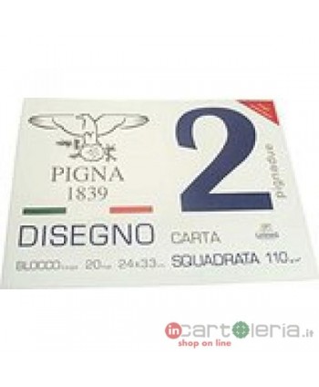 ALBUM DISEGNO PIGNA DUE 24X33 110GR 20FF LISCIO RIQUADRATO PIGNA (Cod. 0220016SG)