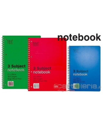 QUADERNO SPIRALE 21X29 4 SUB NOTEBOOK NEXT (Cod. 01304)