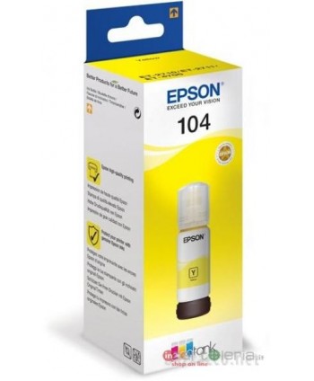 CARTUCCIA INCHIOSTRO EPSON 104 FLACONE GIALLO 65 ML