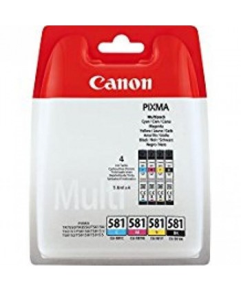 CARTUCCIA CANON CLI-581 SET 4 COLORI ORIGINALE (Cod. 2103C005)