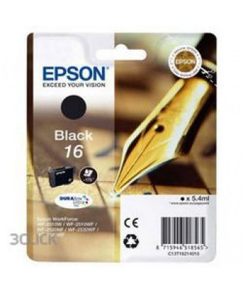 CARTUCCIA EPSON 16 NERO ORIGINALE (Cod. T1621)