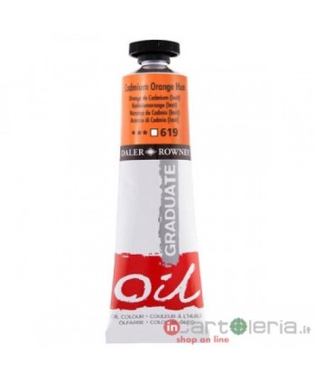 TUBO OLIO GRADUATE OIL DALER ROWNEY ARANCIO CADMIO 38ML FILA (Cod. 50807901)