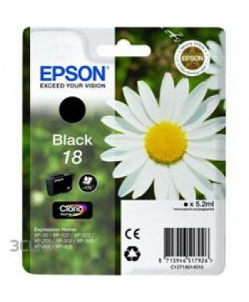 CARTUCCIA EPSON 18 NERO ORIGINALE (Cod. T1801)