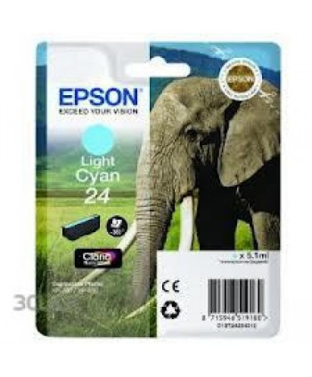 CARTUCCIA EPSON 24 CYANO LIGHT ORIGINALE (Cod. T2425)