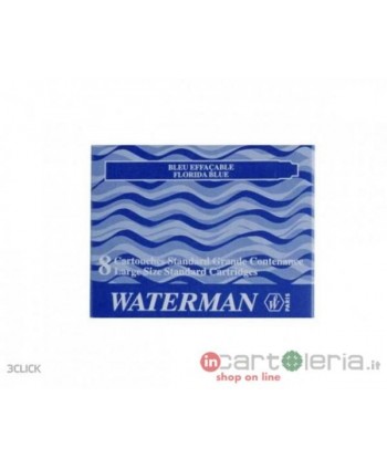 CARTUCCE STILOGRAFICA BLU CONFEZIONE 8PZ WATERMAN