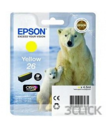 CARTUCCIA EPSON 26 GIALLO ORIGINALE (Cod. T2614)