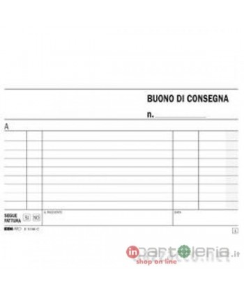BLOCCO BUONO DI CONSEGNA 3C EDIPRO (Cod. E5199CT)