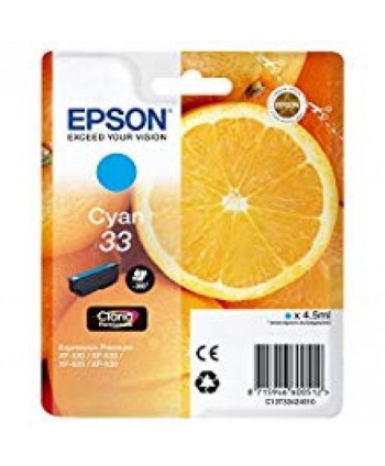 CARTUCCIA EPSON 33 CIANO ORIGINALE (Cod. EPST33424012)