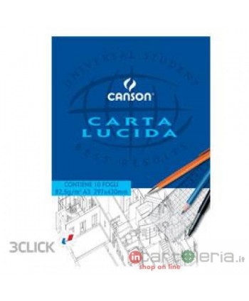 BLOCCO CARTA LUCIDA CANSON A3 12 FG (Cod. 757312)