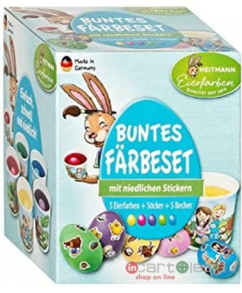 COLORI PER UOVA 5COLORI+ACCESSORI BUNTES FARBASET CWR