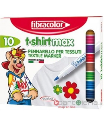 PENNARELLI PER TESSUTI 10 PZ T-SHIRT MAX ETAFELT