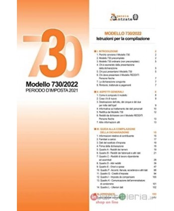 MODELLO 730 COMPLETO CON...
