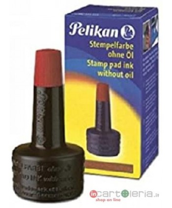 INCHIOSTRO PER TIMBRI S/OLIO K4 30ML ROSSO PELIKAN