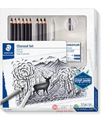 MATITA MARS LUMOGRAPH SET CARBONCINO STAEDTLER (Cod. 61100C)