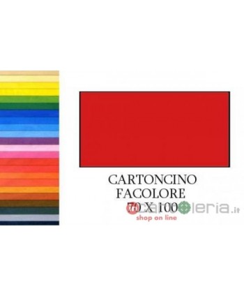 CARTONCINO BRISTOL 70X100 200GR (ROSSO-229) FABRIANO CANSON
