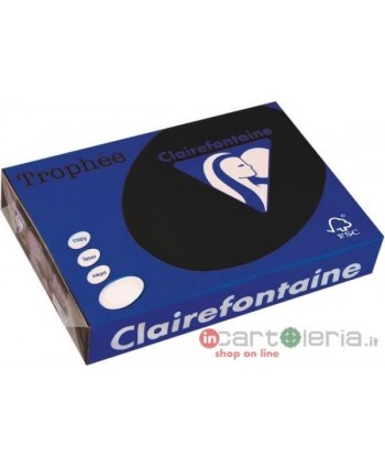 CARTA PER FOTOCOPIE A4 160GR 250FF NERO TROPHEE CLAIREFONTAINE QUO VADIS (Cod. 1001C)