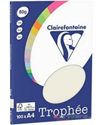 CARTA PER FOTOCOPIE 80GR 100FF GRIGIO TROPHEE CLAIREFONTAINE QUO VADIS (Cod. 4118C)