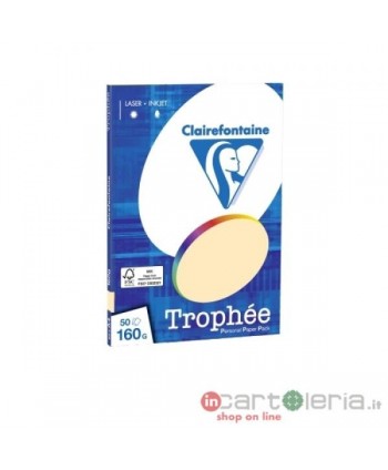 CARTA PER FOTOCOPIE 160GR 50FF CAMOSCIO TROPHEE CLAIREFONTAINE QUO VADIS (Cod. 4156C)