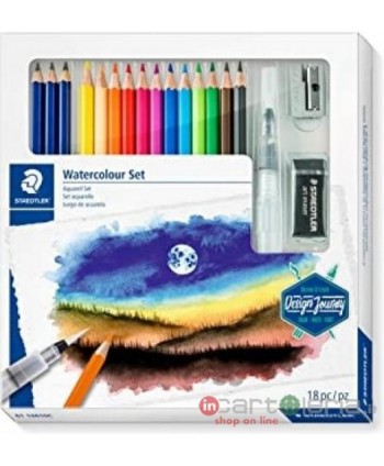 MATITE COLORATE SET ACQUERELLABILE CONFEZIONE 18 PZ NR. 61-14610C STAEDTLER (Cod. 6114610C)