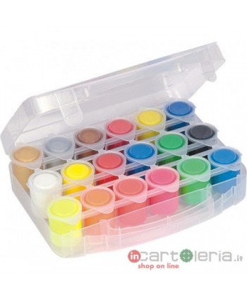 COLORI TEMPERA IN VASETTI 18 COLORI CMP MOROCOLOR (Cod. 258TB18FMP)