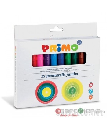 PENNARELLI COLORATI 12PZ JUMBO PRIMO CMP MOROCOLOR (Cod. 52980)