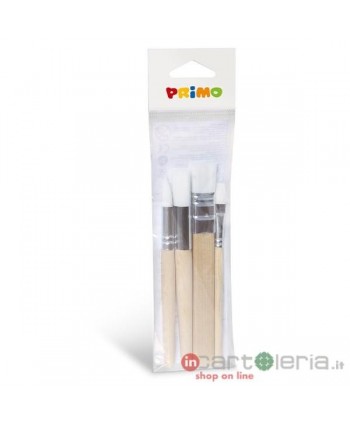 PENNELLI IN PELO SINTETICO MANICO IN LEGNO 4PZ CMP MOROCOLOR (Cod. 1246PJ)
