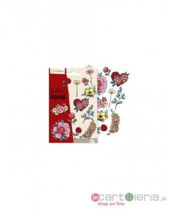 TATUAGGI TATTOO MANIA FIORI 10PZ QUO VADIS