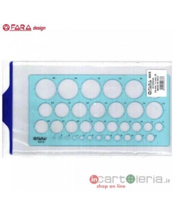 CERCHIOMETRO 21 CERCHI DA MM2 A MM36 FARA (Cod. NX/1)