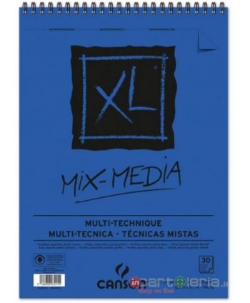 ALBUM SPIRALE XL A4 300GR FF30 MIX MULTITECNICA TEXTURED CANSON (Cod. C200807215)