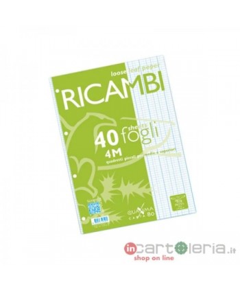 RICAMBIO QUAXIMA A4 40FF 4MM BIANCO PIGNA (Cod. 00629034M)