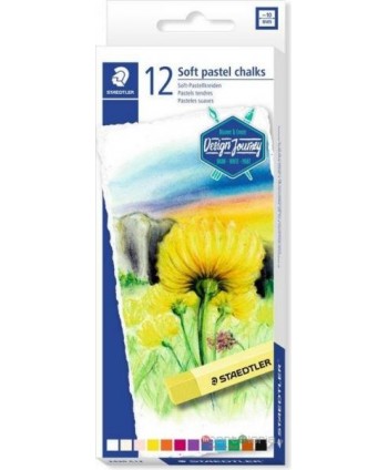 GESSETTI POLICROMI PASTELLI SOFT 12PZ STAEDLTER (Cod. 2430C12)