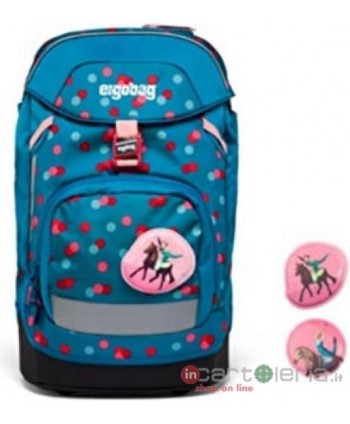 ZAINO PRIME SET ZAINO ASTUCCIO PORTAQUADERNO E STICKERS VOLTI BARERGOBAG