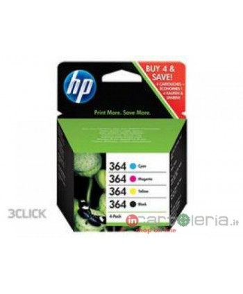 CARTUCCIA HP 364 KIT 3+1 ORIGINALE (Cod. N9J73AE)