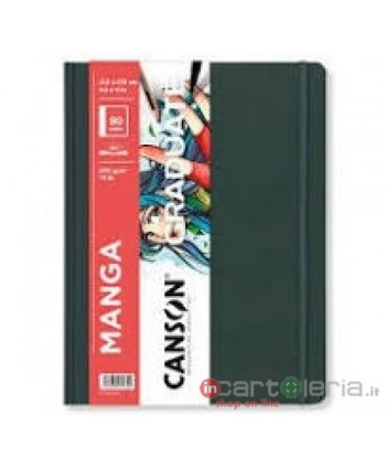 QUADERNO A5 MANGA Graduate Book, liscia 14x21,6 cm 80 pagine 200 g/m² CANSON (Cod. C31200L035)