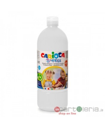 TEMPERA PRONTA READY TEMPERA BTL. 1000ML WHITE CARIOCA (Cod. 40430/01)