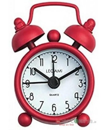 SVEGLIA TICK TOCK VINTAGE RED LEGAMI